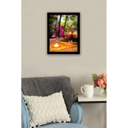 Pintura decorativa enmarcada MDF SC0086 multicolor 41x56 cm