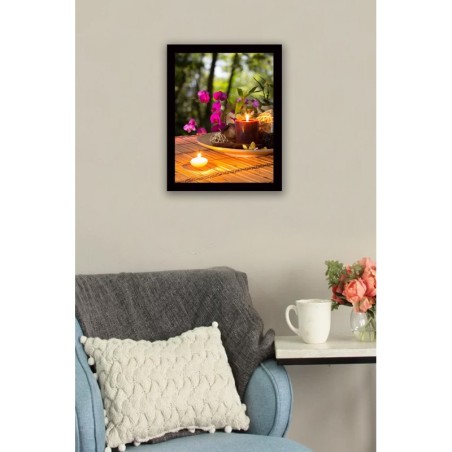 Pintura decorativa enmarcada MDF SC0086 multicolor 41x56 cm