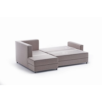 Sofá cama rinconera Ece izquierdo Crema - 825BLC2604