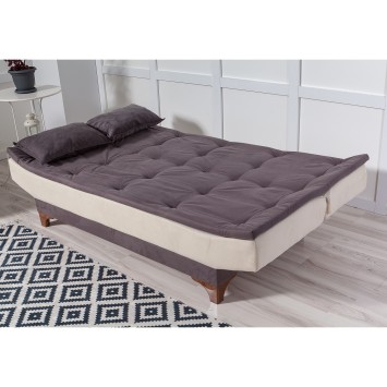 Sofá cama 3 plazas Kelebek Crema antracita - 867UNQ1340