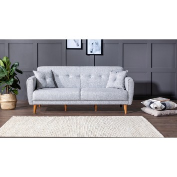 Set sofá cama sillón Aria TKM03-1008 Gris - 867UNQ1588