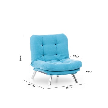 Sillón Misa Solo Turquesa - 859FTN1403