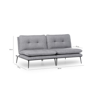 Sofá cama 3 plazas Martin GR110 Gris - 859FTN1347