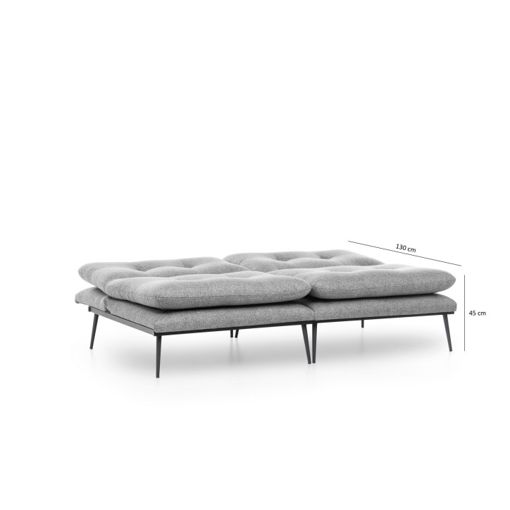 Sofá cama 3 plazas Martin GR110 Gris