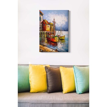 Pintura decorativa lienzo Kanvas Tablo -247 multicolor 50x70 cm