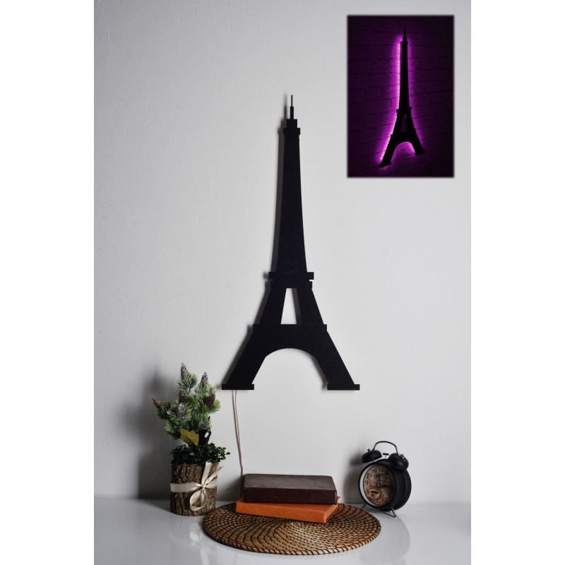 Iluminación LED decorativa Eiffel Tower rosa 32x69 cm