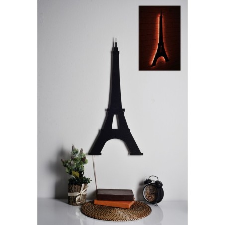 Iluminación LED decorativa Eiffel Tower rojo 32x69 cm