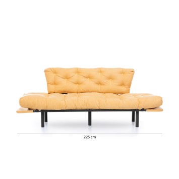 Sofá cama 3 plazas Nitta Triple Mostaza - 859FTN1364