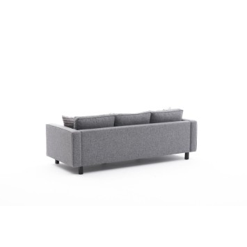 Sofá 3 plazas Kale Linen Gris - 825BLC2731