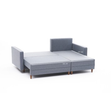 Sofá cama rinconera Aydam derecho Azul - 825BLC1720