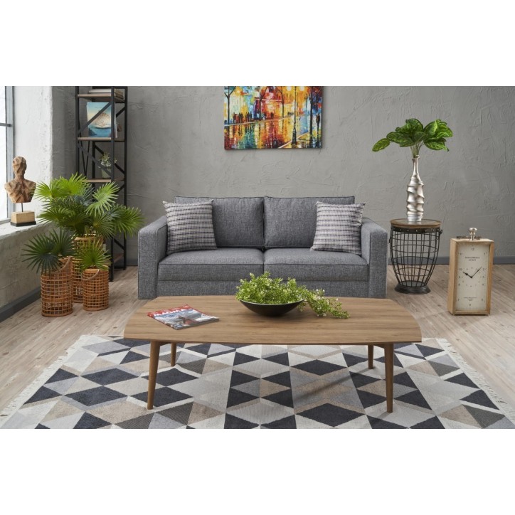 Sofá 2 plazas Kale Linen Gris