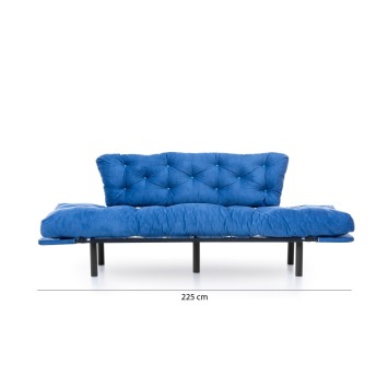 Sofá cama 3 plazas Nitta Triple Azul - 859FTN1358