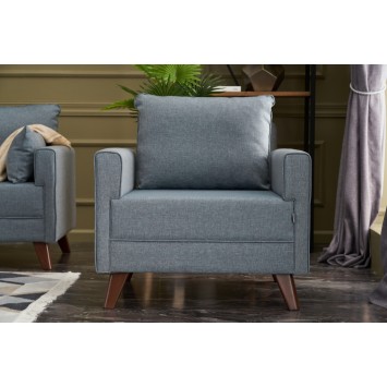 Sillón Bella Soft Tekli Azul - 825BLC1685