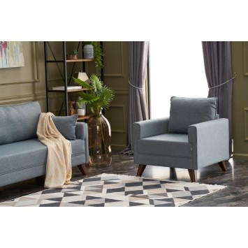 Sillón Bella Soft Tekli Azul - 825BLC1685