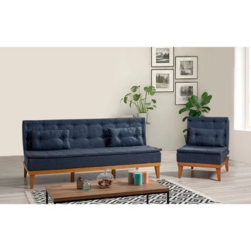 Set sofá cama sillón Fuoco Azul oscuro - 867UNQ1607