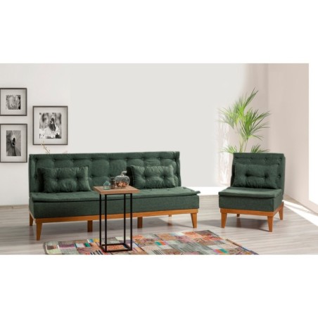 Set sofá cama sillón Fuoco Verde