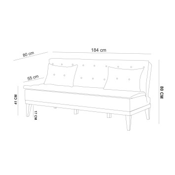 Set sofá cama sillón Fuoco Verde - 867UNQ1608