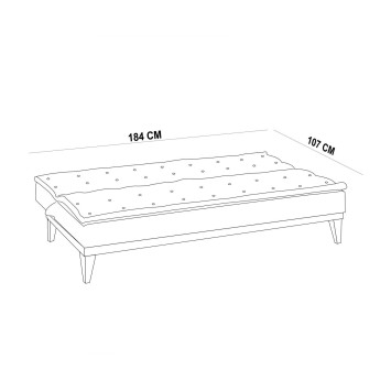 Set sofá cama sillón Fuoco Verde - 867UNQ1608