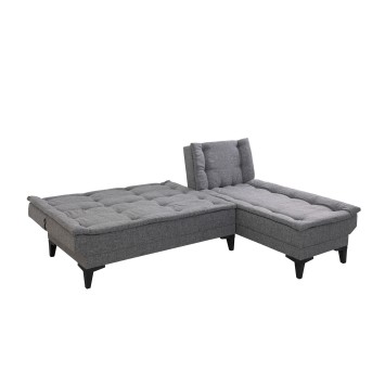 Sofá cama rinconera Santo S Gris oscuro - 867UNQ1912