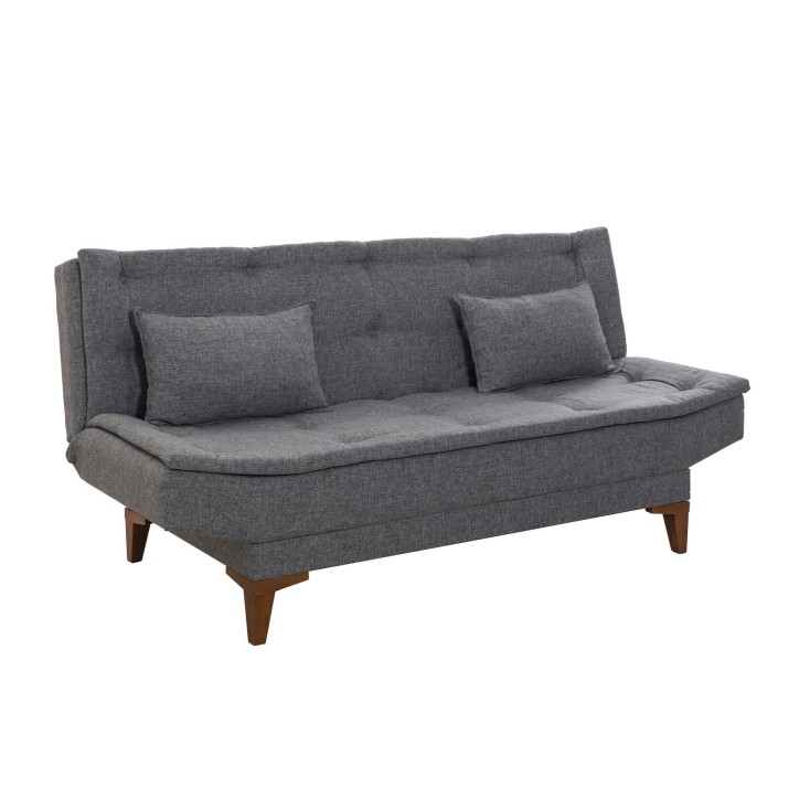 Set sofá cama sillón Santo TKM05-94216 Gris oscuro