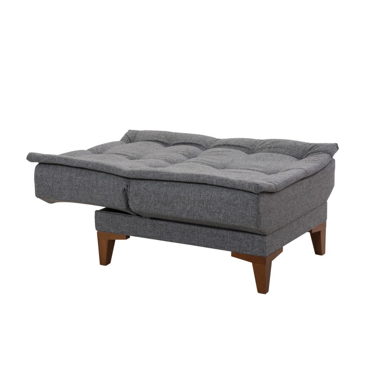 Set sofá cama sillón Santo TKM05-94216 Gris oscuro