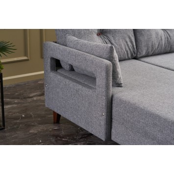 Sofá rinconera Comfort izquierdo Gris - 825BLC2614