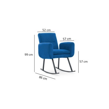 Mecedora Kono Azul - 859FTN1745