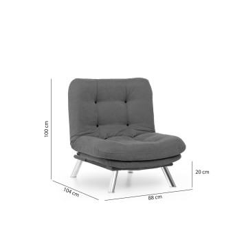 Sillón Misa Solo Gris - 859FTN1404