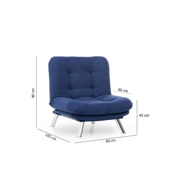 Sillón Misa Solo Azul marino - 859FTN1408