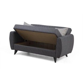 Sofá cama 2 plazas Alkon Gris oscuro - 730MST1104