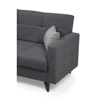 Sofá cama 2 plazas Polya Gris oscuro - 730MST1108