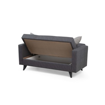 Sofá cama 2 plazas Polya Gris oscuro - 730MST1108