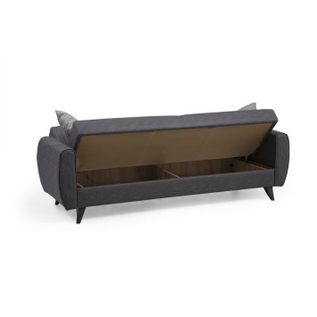 Sofá cama 3 plazas Alkon Gris oscuro - 730MST1204