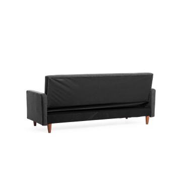 Sofá cama 3 plazas Hiko Gris oscuro - 859FTN2813