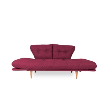 Sofá cama 3 plazas Nina Daybed GR105 Rojo oscuro