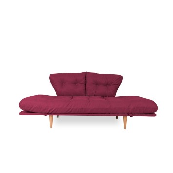 Sofá cama 3 plazas Nina Daybed GR105 Rojo oscuro - 859FTN1350