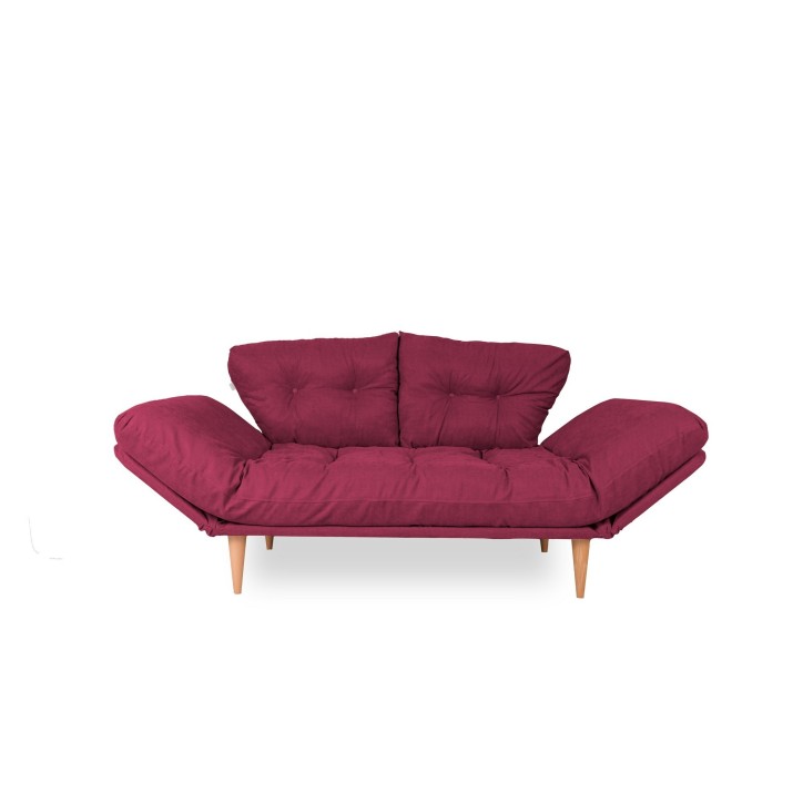 Sofá cama 3 plazas Nina Daybed GR105 Rojo oscuro