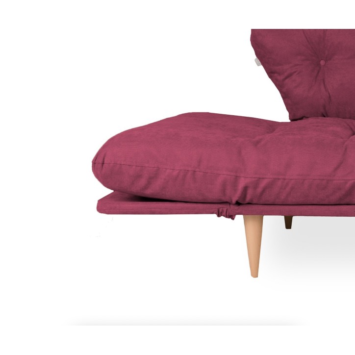 Sofá cama 3 plazas Nina Daybed GR105 Rojo oscuro