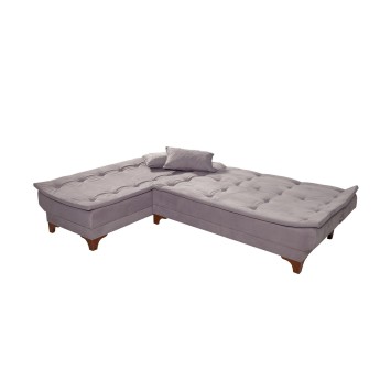 Sofá cama rinconera Kelebek izquierdo Gris - 867UNQ1921