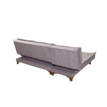 Sofá cama rinconera Kelebek izquierdo Gris - 867UNQ1921