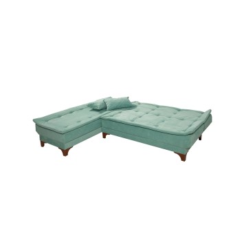 Sofá cama rinconera Kelebek izquierdo Verde mar - 867UNQ1919