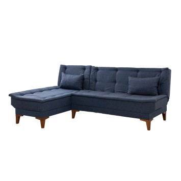 Sofá cama rinconera Santo izquierdo Azul oscuro - 867UNQ1929