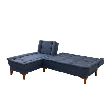 Sofá cama rinconera Santo izquierdo Azul oscuro - 867UNQ1929