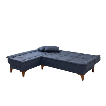 Sofá cama rinconera Santo izquierdo Azul oscuro - 867UNQ1929