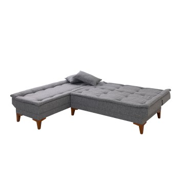 Sofá cama rinconera Santo izquierdo Gris oscuro - 867UNQ1928