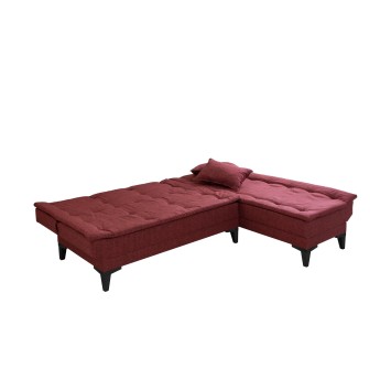 Sofá cama rinconera Santo S Rojo burdeos - 867UNQ1909