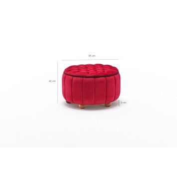 Puff Jasmin Rojo - 825BLC1625