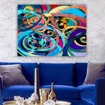 Pintura decorativa lienzo 289202369_70100 multicolor 70x100 cm