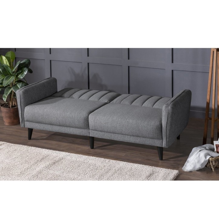 Set sofá cama sillón Aqua TAKIM4-S 94216 Gris oscuro