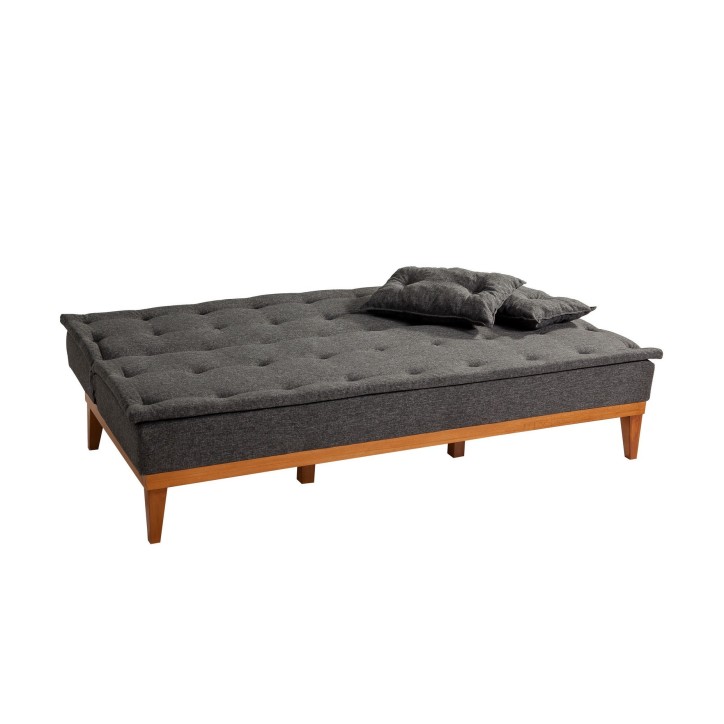 Set sofá cama sillón Fuoco TKM01-1053 Antracita